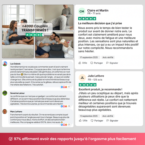 Oreiller Intime ergonomique pour une position parfaite